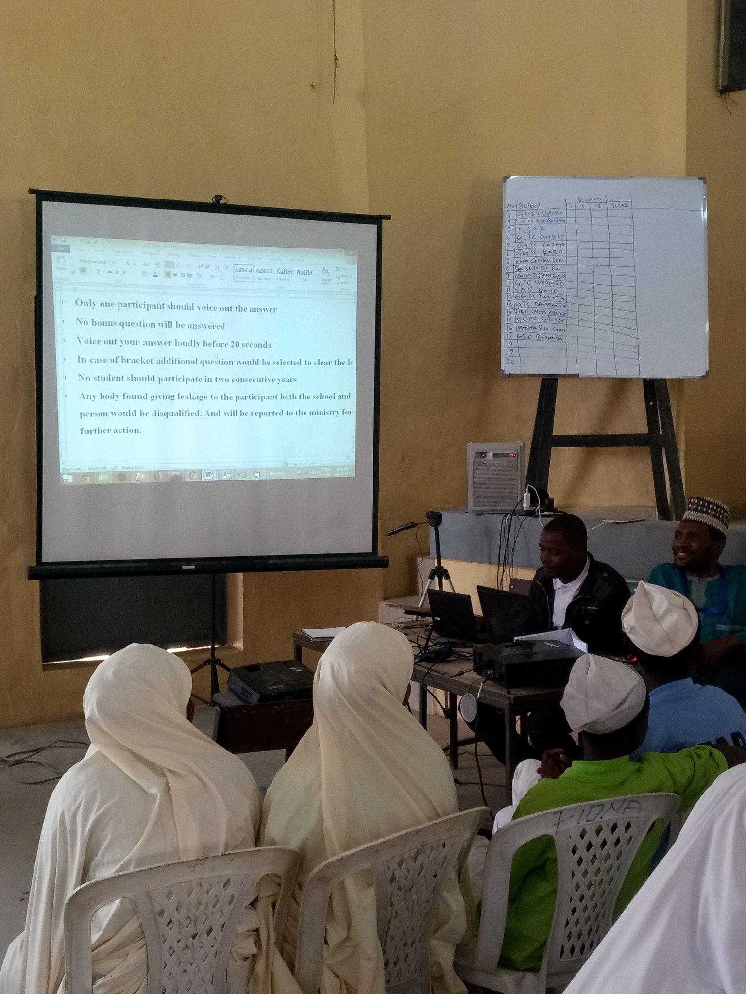 Zahra Y Z Ya U The Quiz Master Reading The Rules And Regulations Of The Quiz To The Participants Of The Citad 16th Kano Ict Quiz Yzyau Ictadvocates Citad3 Isakamilu Abdouljyze