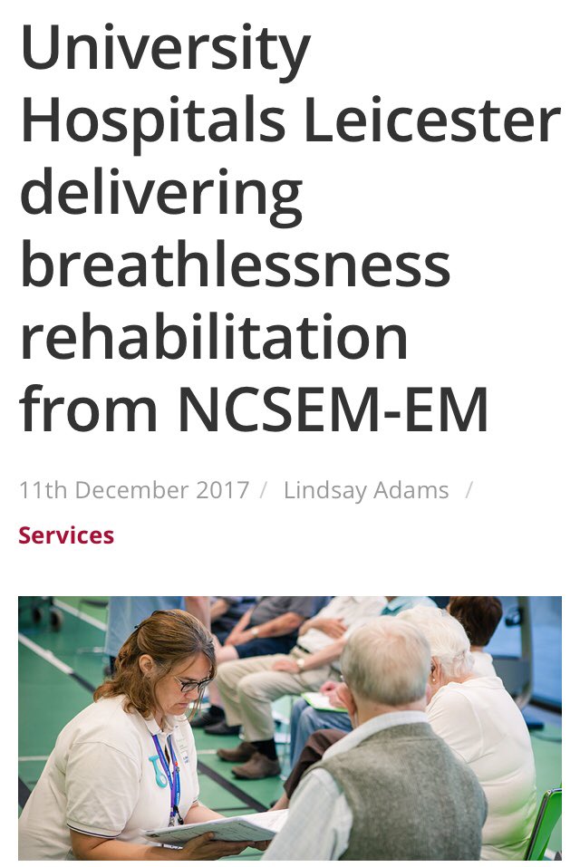 AYHLeicester's tweet photo. Successful service collaboration between Cardiac and Pulmonary Rehabilitation and NCSEM-EM sees us delivering Breathlessness Rehabilitation classes to patients within Leicestershire @NCSEMengland @bacpr @ACPICR @Leic_hospital #breathlessnessrehab #together #oneteam #collaboration https://t.co/p2qX6qI0yB