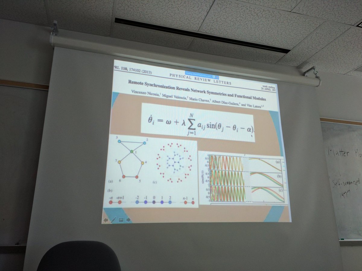 Mengsen's tweet photo. Diaz-Guilera: multiplex network perspective on reaction-diffusion and neural dynamics. #NFW2017 https://t.co/tYqMxCc0pu
