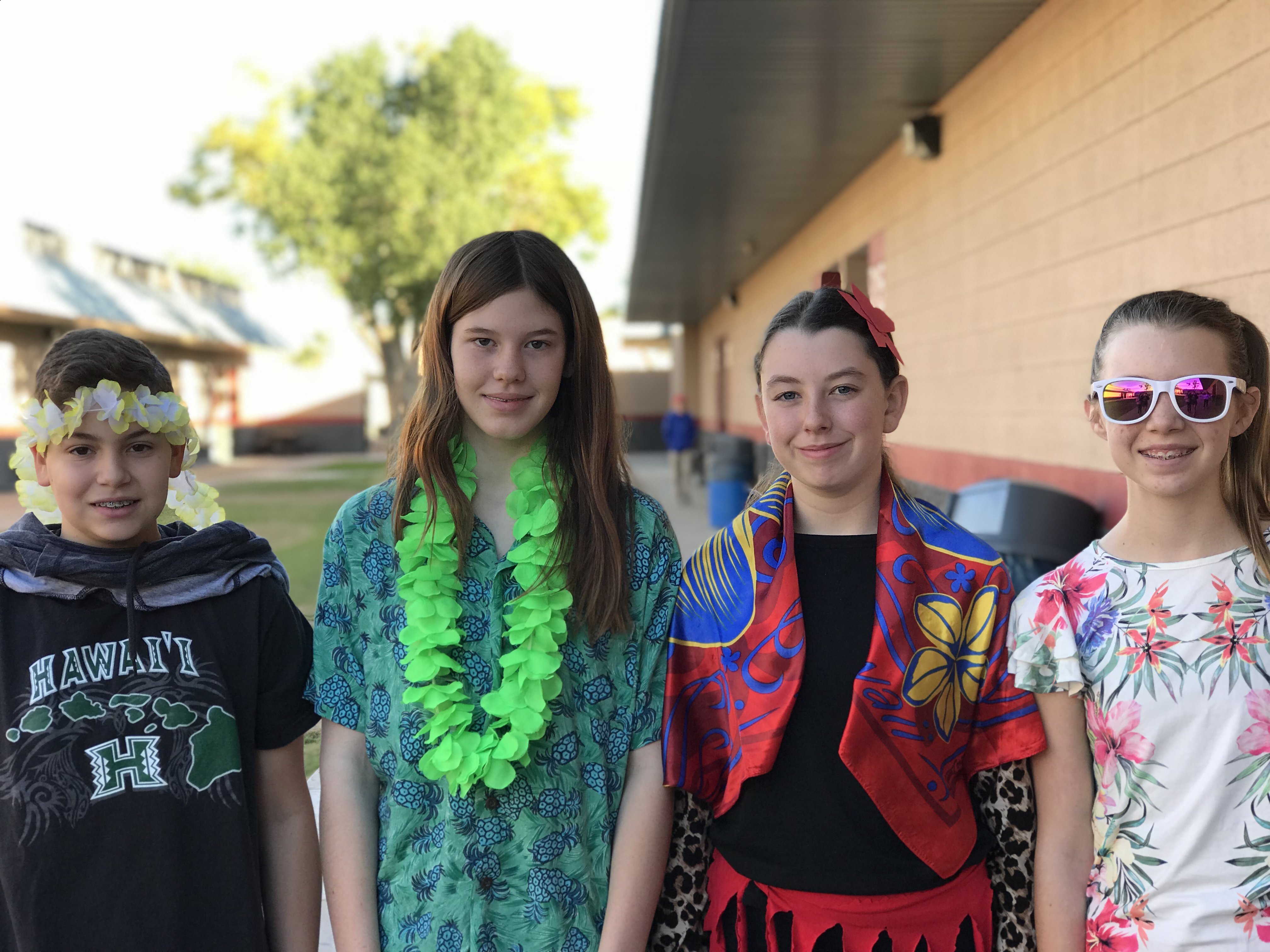 Hawaiian outfits shop for school