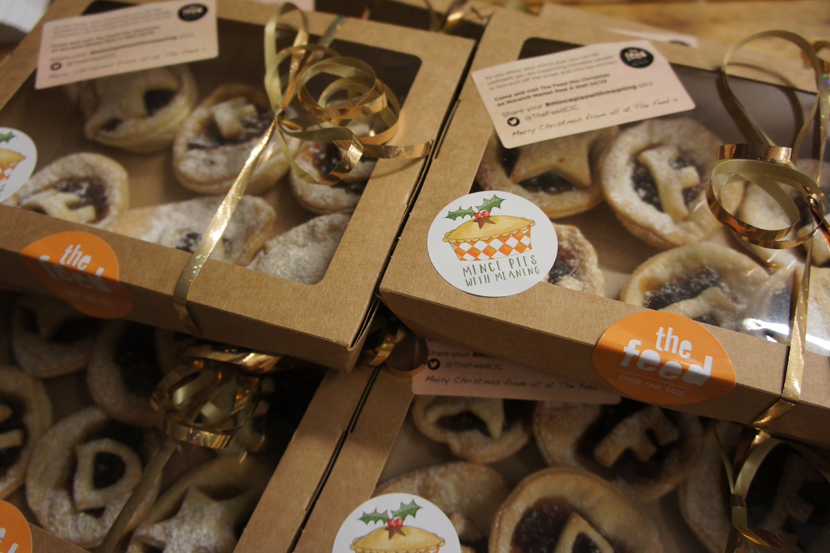 Hope you have all been eating plenty of mince pies with meaning this Christmas? Only £3.00 a box available from Norwich Market and all profits help homeless people in Norwich.