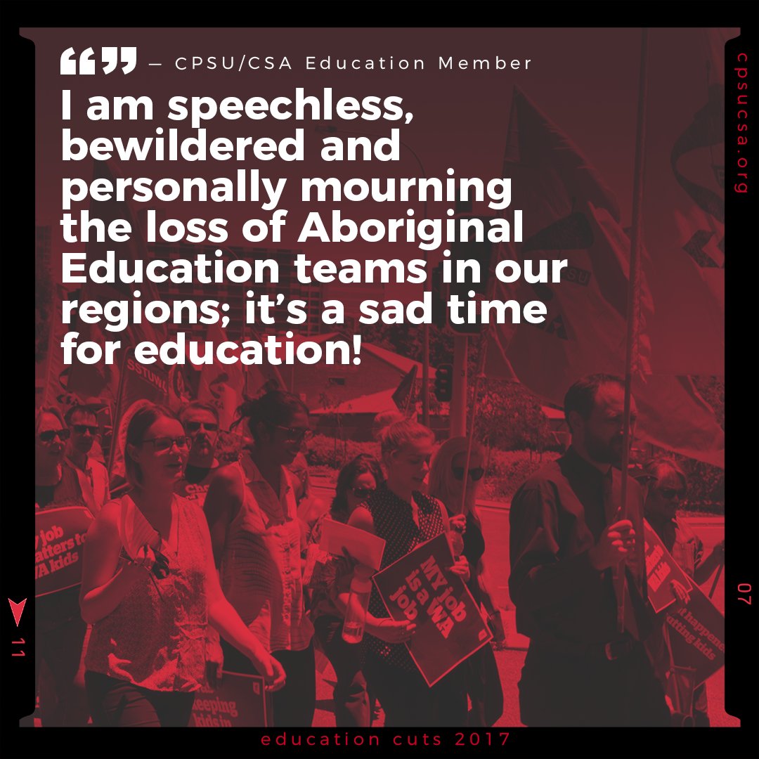 cpsucsa's tweet photo. Sad and true.
A sample of some of the heartbreaking words being delivered to Education Minister Sue Ellery in the wake of announced cuts. Add your message now » https://t.co/I6piQ5eGwJ
#ausunions #wapol #edcuts https://t.co/YAZ79U3i4a