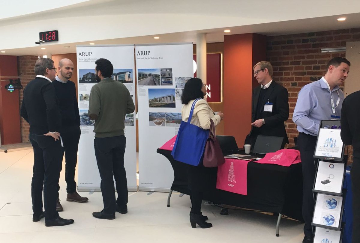 ArupUK's tweet photo. Our #science specialists are at the @wellcomegenome campus for the @SLab_UK conference in #Cambridge today, exploring best practice in laboratory design. Come and visit the Arup stand to find out more about our work in S&amp;I: https://t.co/CCZ1a0Dlfx https://t.co/Sg2g3i1zKn
