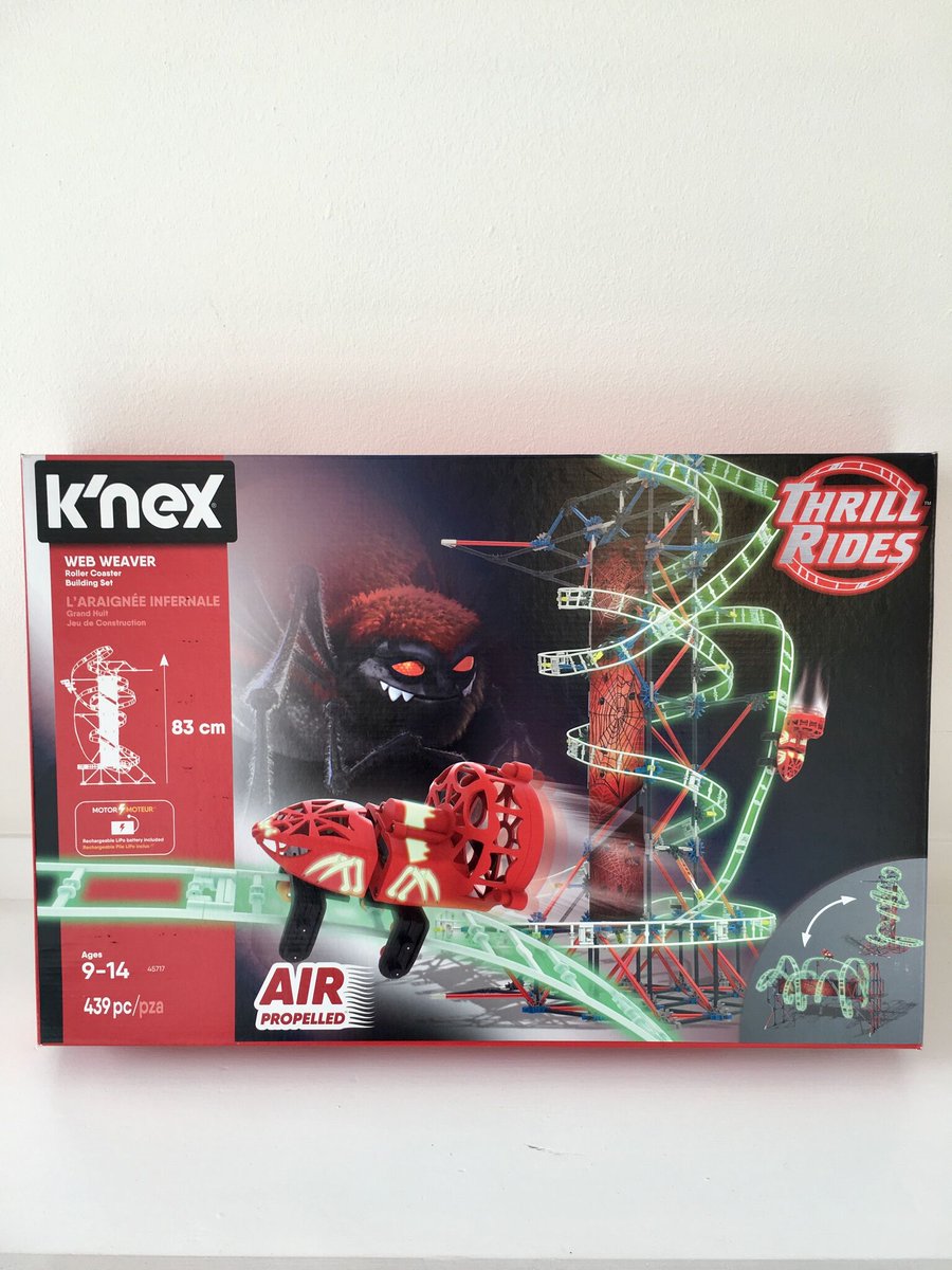 🎁 | #12DaysOfChristmas giveaway with @MOTDmag! PRIZE 5⃣: @KNEXUK Thrill Rides Web Weaver Roller Coaster Building Set – worth £43.99! TO WIN: RT & follow! T&Cs ➡️ motdmag.com/news/view.php?…