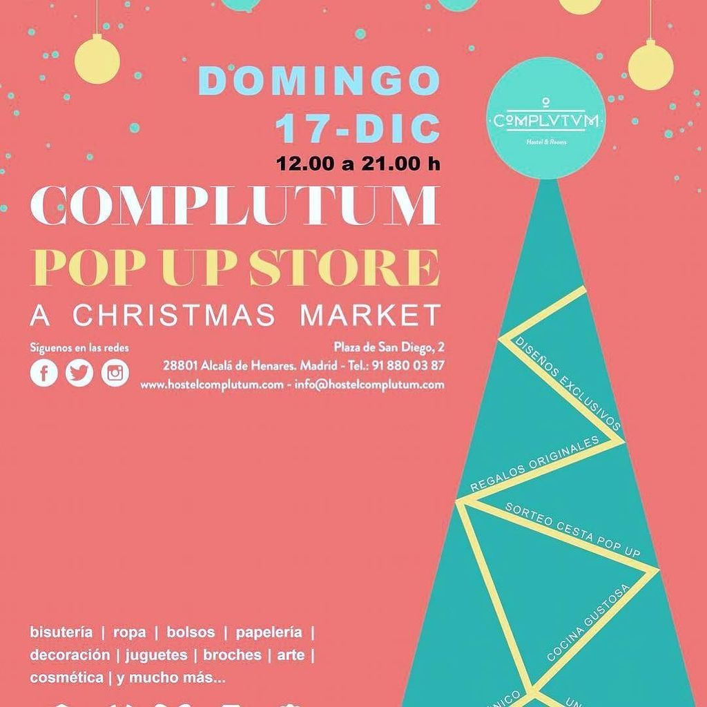 este domingo #popupstore #christmasmarket de 12.00 a 21.00 #regalosoriginales #diseñosunicos VEN A VERNOS