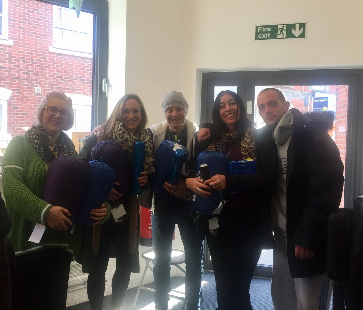 GHRSurrey's tweet photo. Si and Bev have just delivered sleeping bags, blankets, flasks and torches to @GuildfordAction for their winter appeal #raoc with B L Vision https://t.co/5wPUkWtOPq