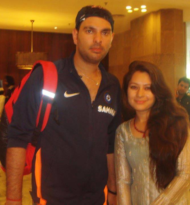 A blur one..but a sweet memory .. Happy birthday Yuvraj Singh :) 