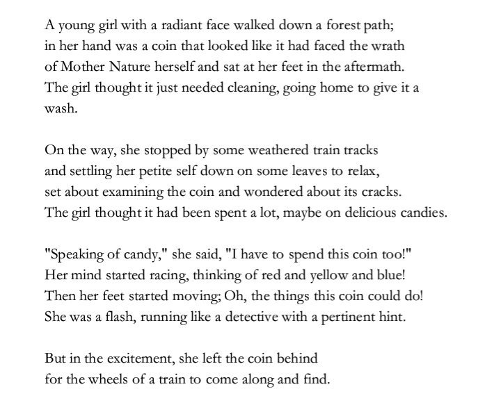 tdatsdlapoetry's tweet photo. "the coin" https://t.co/9saOfXeWWZ