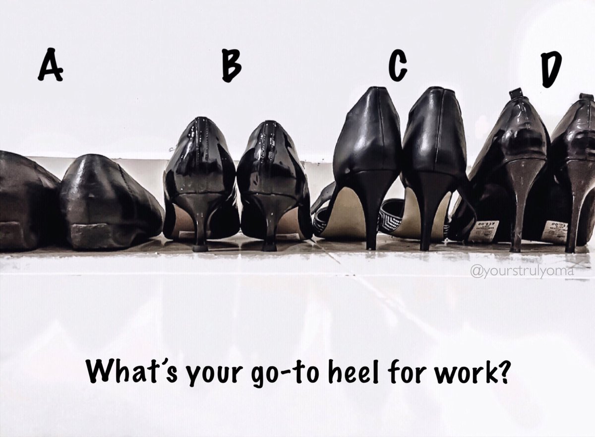 msonuchukwu's tweet photo. Ladies what’s your go-to heel? #highheels
#shoeshinechallenge #heelsforwork https://t.co/NR01S6G7jf