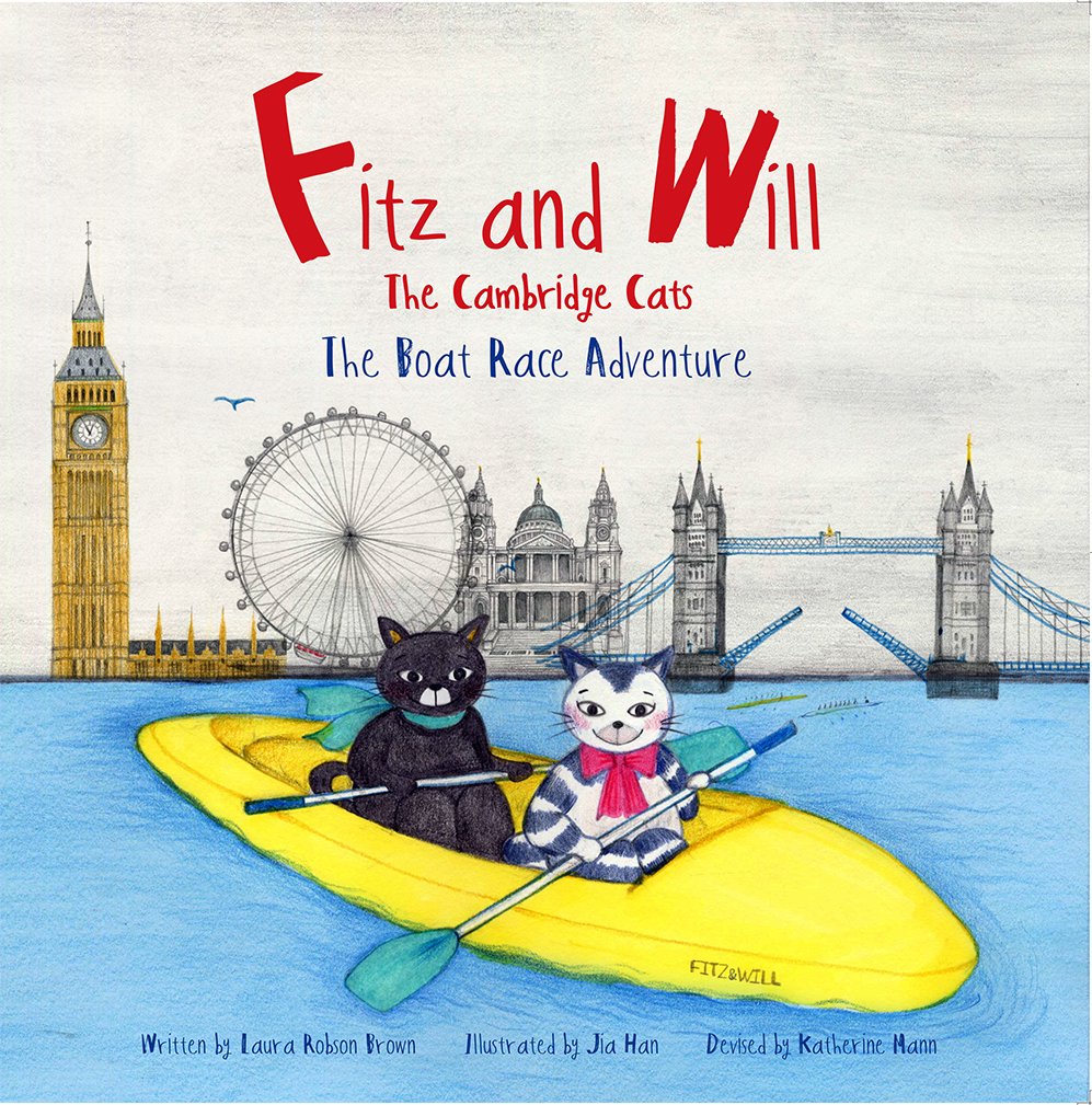 Sorry @OUBCsquad  but it looks like the 2018 boat race may be a bit trickier now the <a href="/CUBCsquad/">Cambridge University Boat Club</a> has some famous new supporters, Fitz &amp; Will, The Cambridge Cats. Their latest adventure sees CUBC take victory in the last few metres of the new childrens picture book 😀 @theboatraces