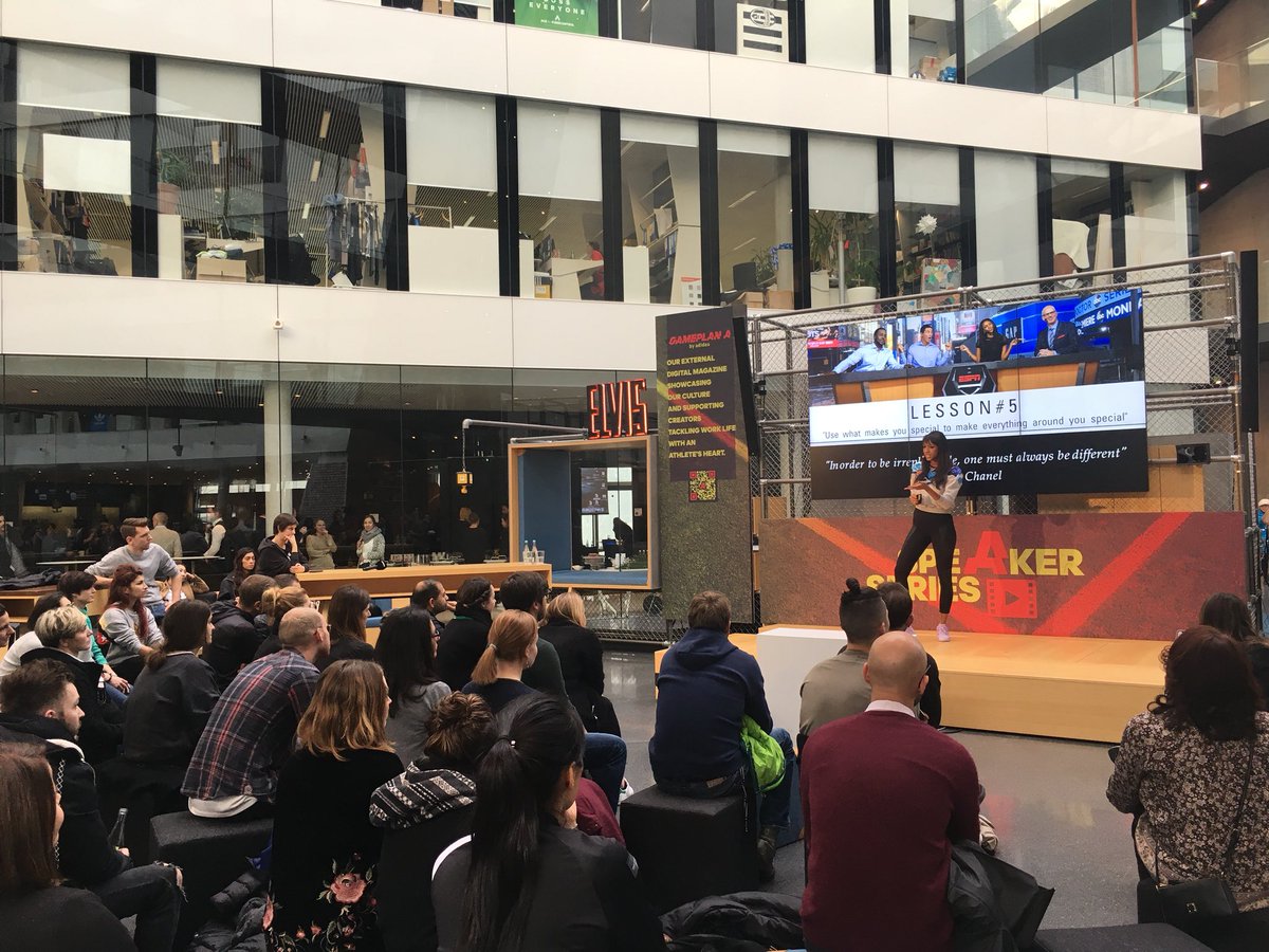 “Use what makes you special to make  everything around you special” - great advice by <a href="/MariaTaylor7/">MariaTaylor</a> 👌 on stage for GamePlan_A 💪🏼