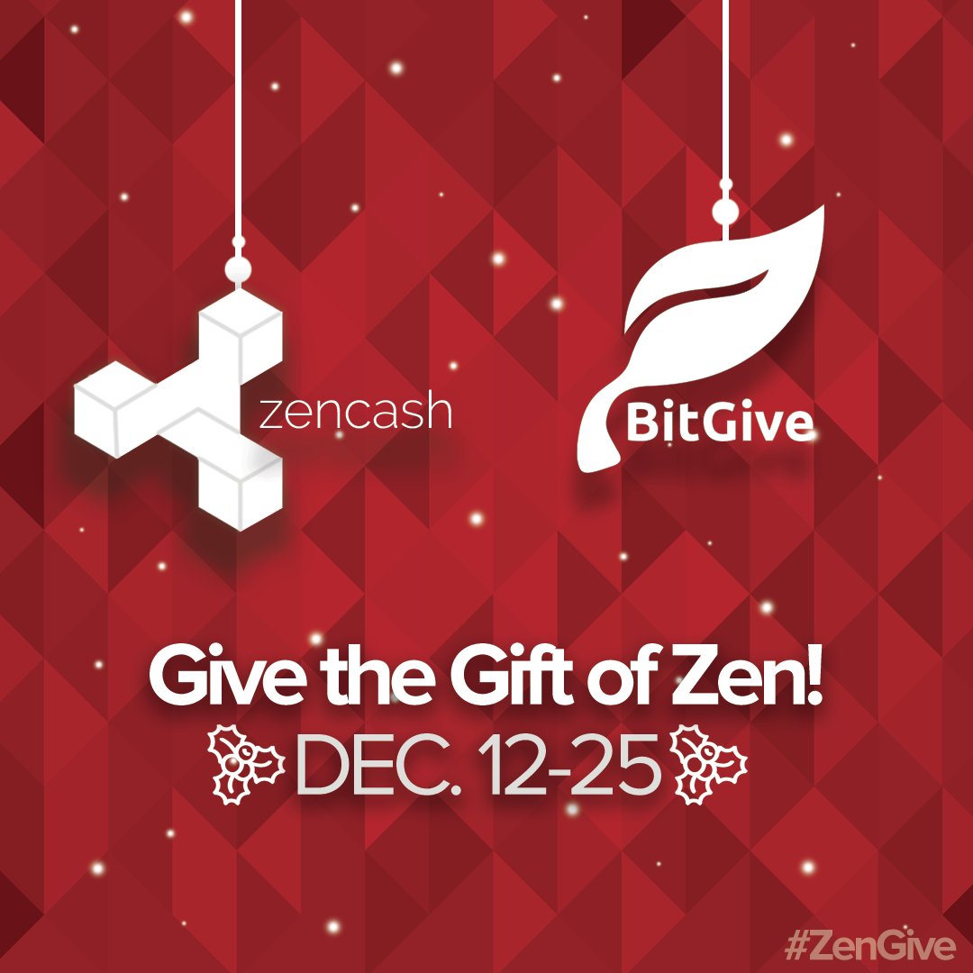horizenglobal's tweet photo. Looking to donate to a great cause? Donate to .@BitGiveOrg they’re using #blockchain technology to help those in need. #zencash is matching #community donations from Dec 12-25. Donate with this unique address: znh9xjqpkh1UURzzFktedunEq8iuUAusdK5
https://t.co/XJP2xZUb53 https://t.co/ehe2jxCqJq