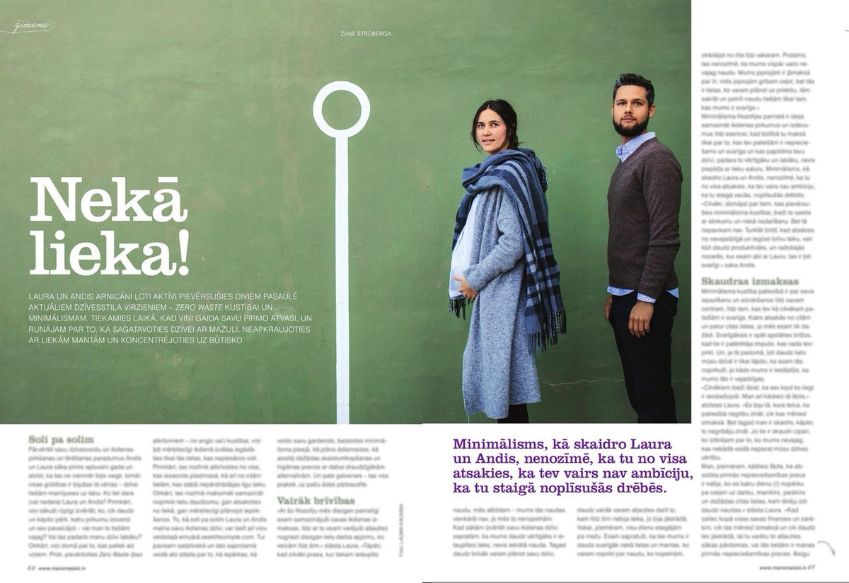 Kā tas ir gaidīt pirmo mazuli un ievērot zero waste un minimālisma dzīvesstila principus? Lasi jaunākajā  <a href="/mansmazaislv/">Mans Mazais</a> numura! ow.ly/Oxmk30hat0I