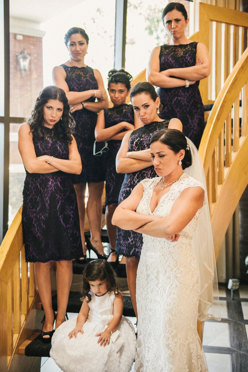 MissyCo124's tweet photo. When your flower girl decides she would rather sit and pout you just have to go with it.. @TheEllenShow https://t.co/Vk8yZYQ6DX