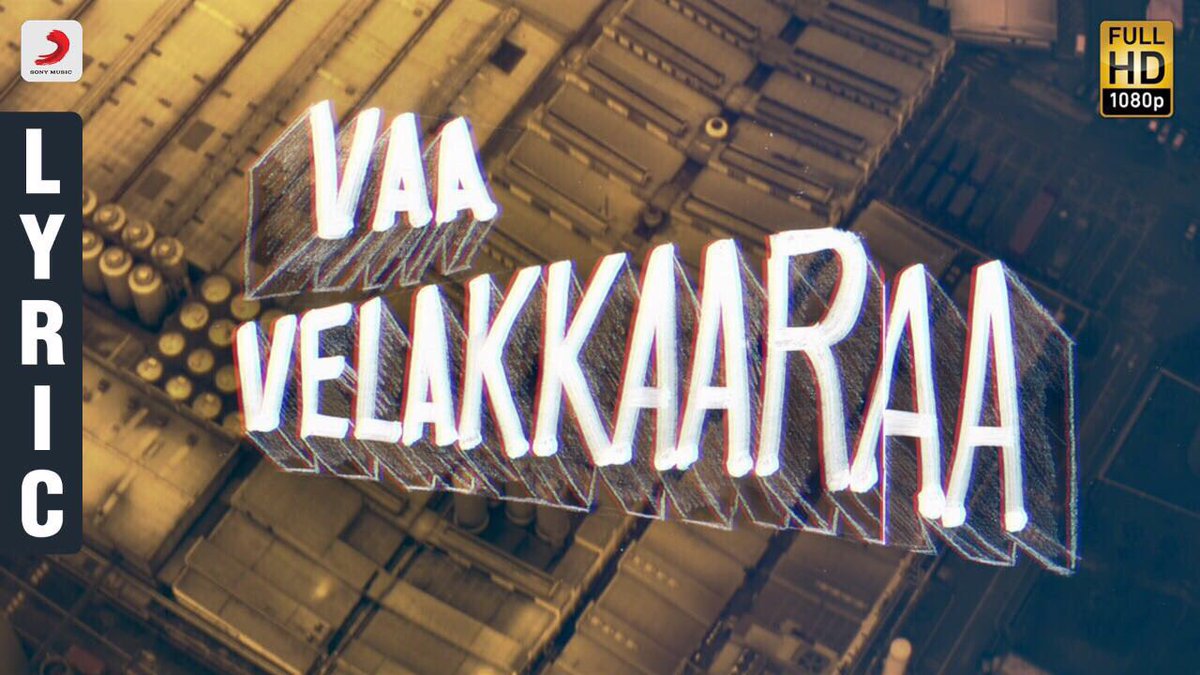 24AMSTUDIOS's tweet photo. Here’s the lyric video of our #Velaikkaran’s Title Track #VaaVelaikkara with subtitle! An @anirudhofficial musical 🎼🎹

https://t.co/HLX38m9pfU

@Siva_Kartikeyan @jayam_mohanraja @SonyMusicSouth @Lyricist_Vivek @ShakthisreeG @ragebe1 @AntonyLRuben @muthurajthanga1 @DoneChannel1 https://t.co/Dr9wQRSrud