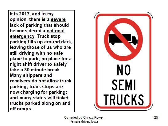 SplitBolt74's tweet photo. No safe parking puts ME in danger! πͺ @POTUSPress @FoxNews @KCCINews @KTVOTV @OOIDA @Land_Line_Now @MylesKennedy @CoreyTaylorRock @johnnydare #ELDorMe https://t.co/8ETbenNDOU