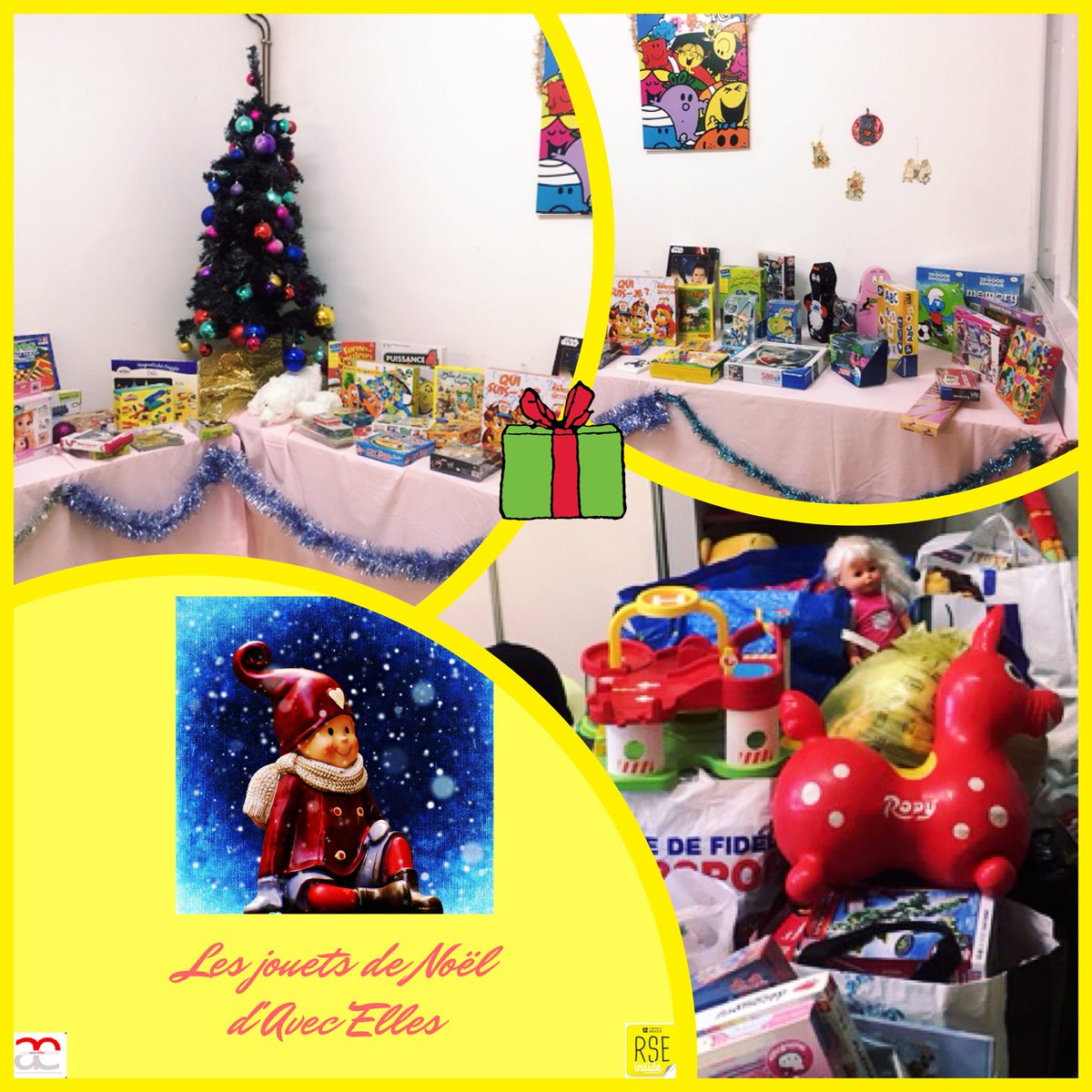 Avec_Elles's tweet photo. [ Jouets de Noël  ] La collecte de jouets  #AvecElles a bien été remise au @SecoursPop ❣️ Merci vous êtes 🔝
#RSEInside https://t.co/jcHtnDBiXK