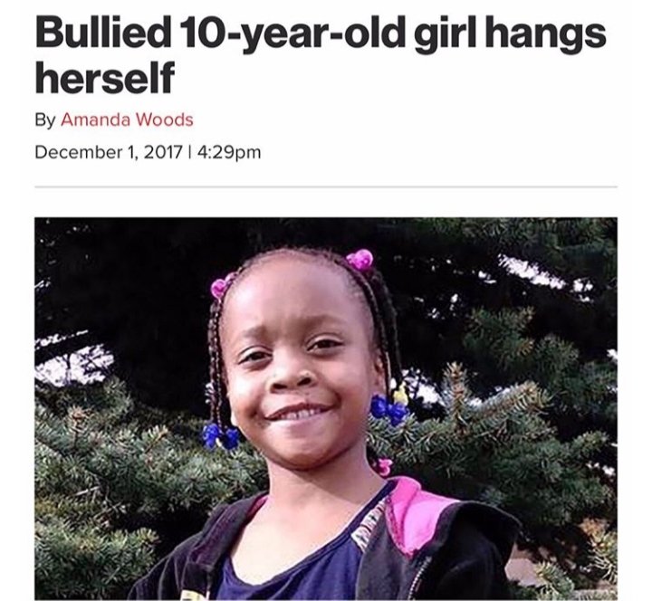 chiefjaku's tweet photo. Her name is Ashawnty Davis if you New Afrikans wanna do something about bullying you speak of her we can feel sympathy for the little white kid but we have to tend to our own first family Rest In Power little beautiful Kween #StopBullying https://t.co/0QI2IG7cfS