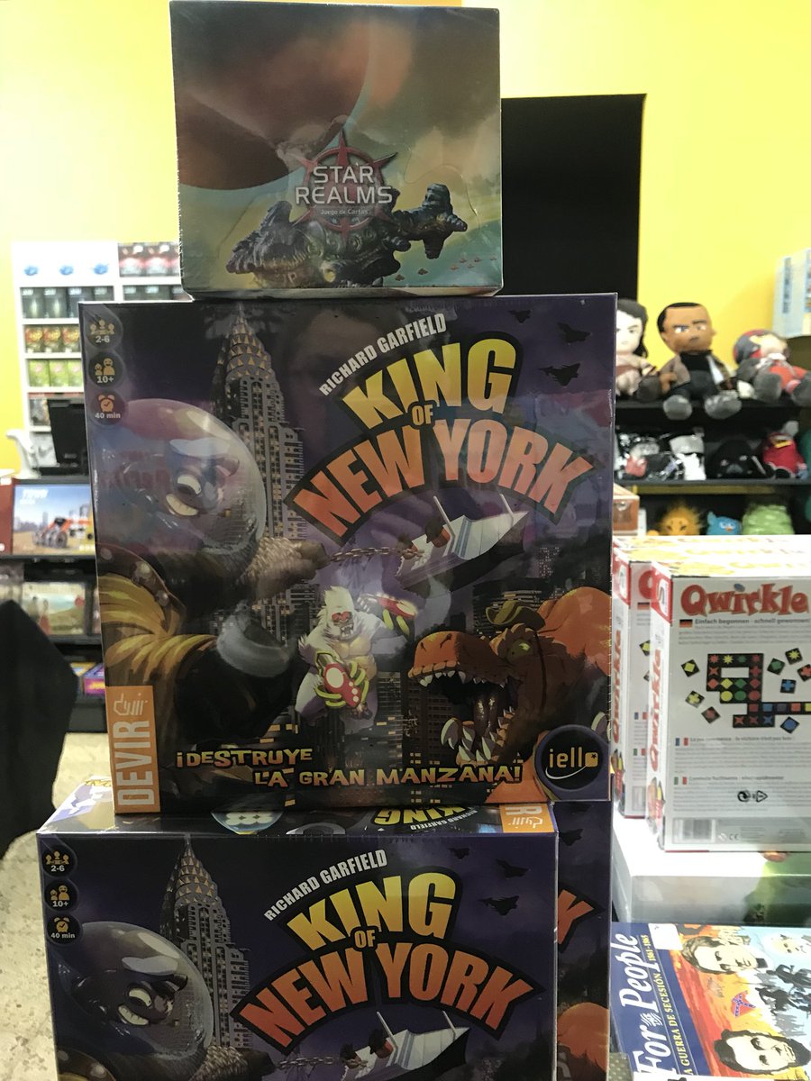 kaburigames's tweet photo. Ya está aquí la reedición de #kingoftokyo #kingoftokyohalloween y kingofnewyork! Y la expansión #gambito de #starealms! @DevirIberia https://t.co/hFehR5hilv