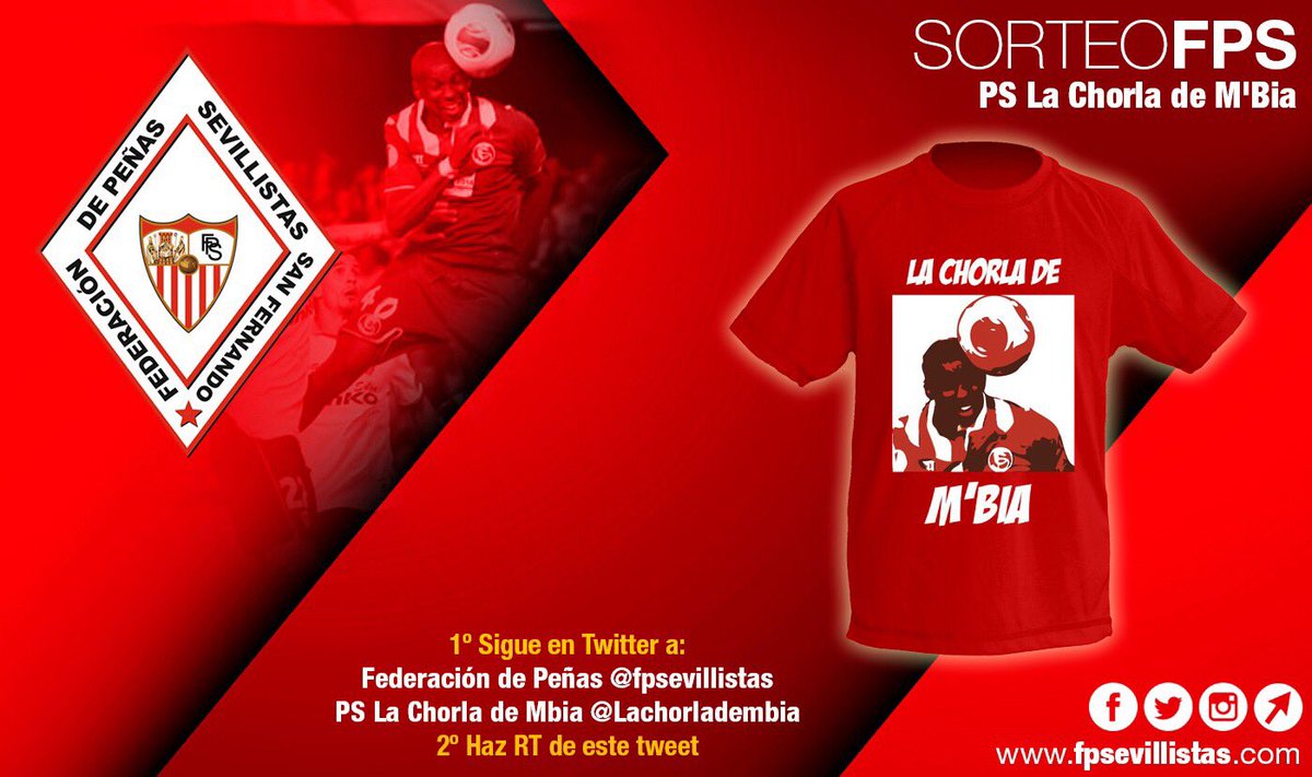 fpsevillistas's tweet photo. Esta semana sorteamos una camiseta de los amigos de @lachorladembia. Para participar:

1) Sigue a @lachorladembia y @fpsevillistas.
2) Haz RT de este mensaje. https://t.co/VJPrBldng5