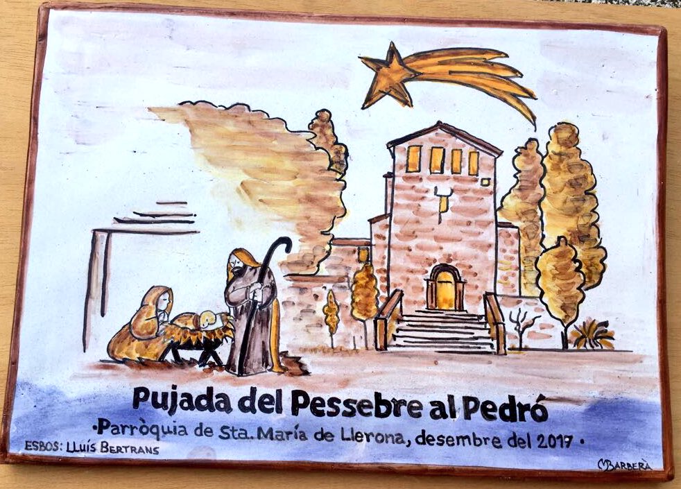 GMLlerona's tweet photo. 📌#infoGM Diumenge 17/12/17 a les 10:45h presentació a l’església de Santa Maria de #Llerona de la rajola que s’instal·larà al peu de la creu del Pedró el proper 23/12/17 #RecuperantTradicions https://t.co/nmI5YGaFN6