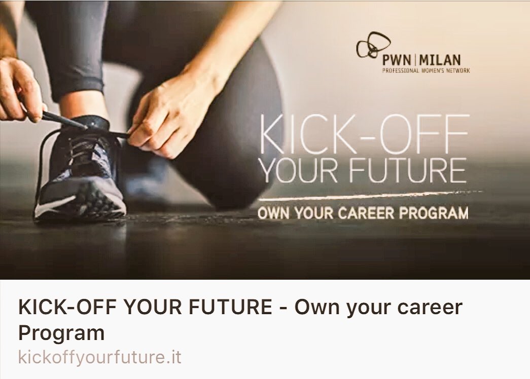Ready to help young women kick-off their future? kickoffyourfuture.it