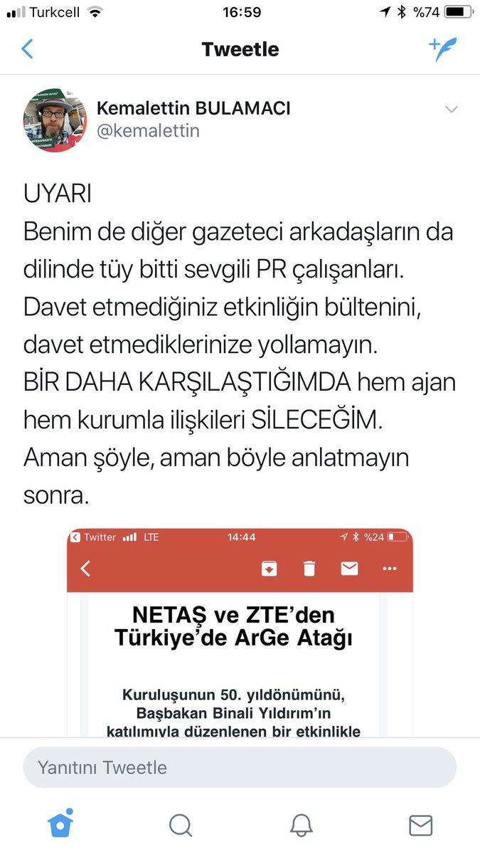 Kemalettin's tweet photo. 29 Kasım'da #piyarcı kardeşlerime şöyle bir uyarı geçmişim. FOTOĞRAF 1-A.
Gel gelelim @sevdasolak ve ajansı buna kulak asmamış.
Şahsım ve @BTDunyasi #timepr ve müşterileri ile @honeywell_tr ile bir daha muhatap OLMAZ. https://t.co/VrblULYxsC