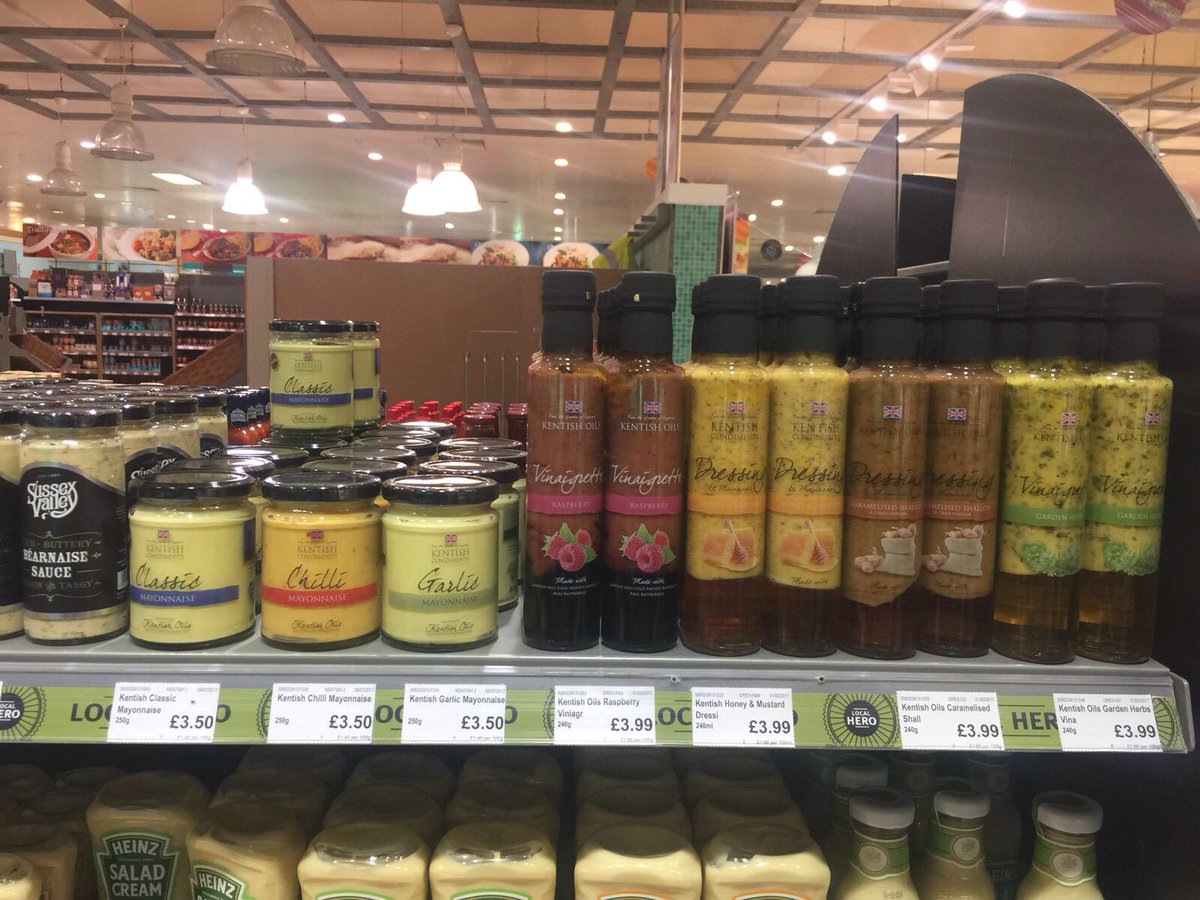 KentishOils's tweet photo. The lovely @jempsonsstores stock our full range of oils, mayonnaises & dressings - always great to be able to work with local family businesses 🙌🏻 #shelfie #kentishoils #kentishcondiments #supportlocal https://t.co/KNX7kNv6OP
