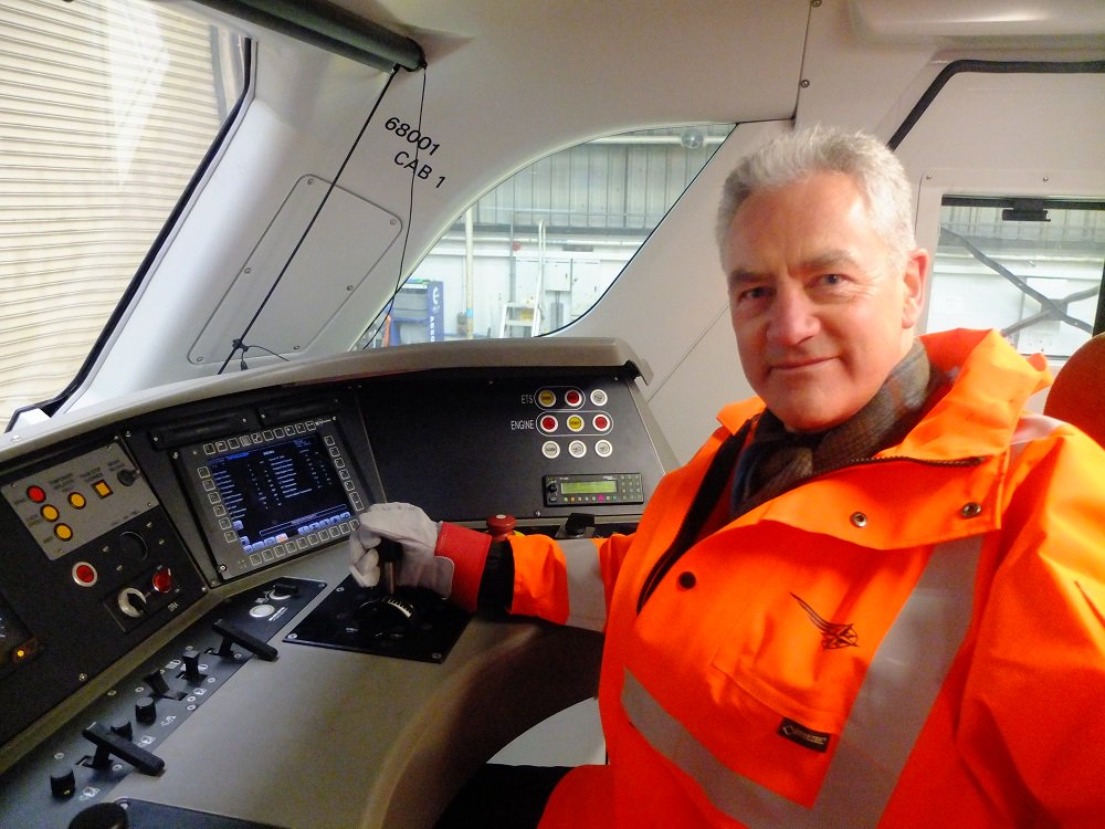 David Peattie CEO <a href="/NDAgovuk/">Nuclear Decommissioning Authority</a> visited our Kingmoor Depot today to see our locomotives up close.