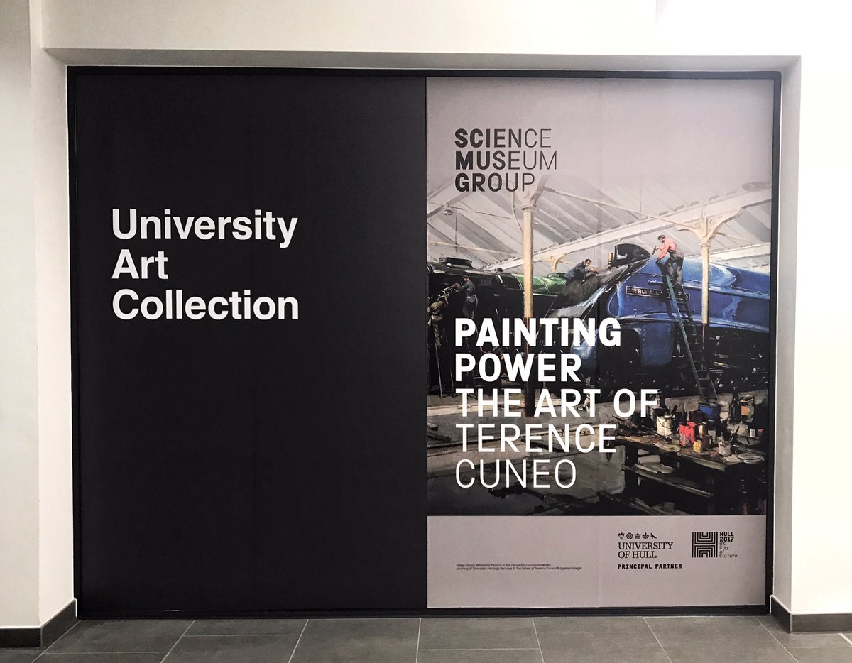 UniOfHull's tweet image. This afternoon saw us host a launch event for our new exhibition, #PaintingPower: The Art of Terence Cuneo. 🚂

The exhibition takes a fresh look at Cuneo's amazing range, and is open to the public tomorrow!

Find out more: ow.ly/BKW730h3bRr