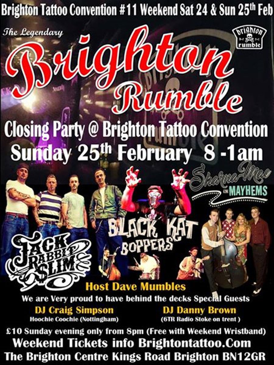 BrightonRumble's tweet photo. TICKETS NOW AVAILABLE for what's gonna be a great weekend 
@BrightonRumble @BrightonCentre https://t.co/sFEl4KRghw