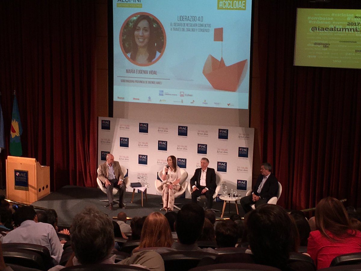 Lo único no negociable en la construcción de consenso son los valores personales <a href="/mariuvidal/">María Eugenia Vidal</a> en <a href="/IAE_Austral/">IAE Business School</a>