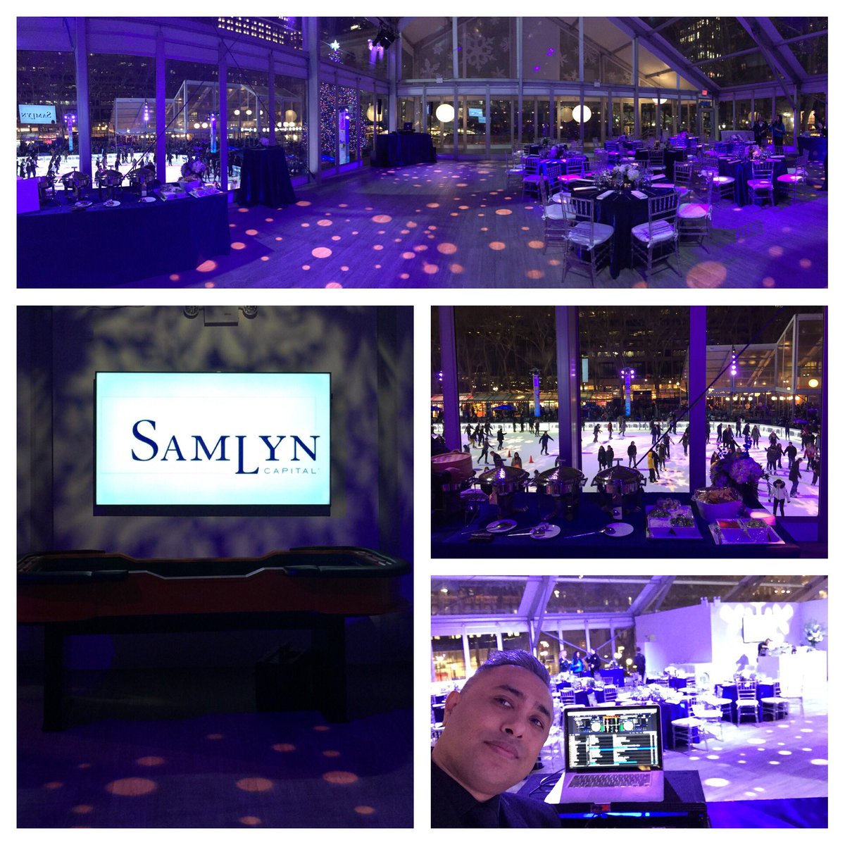 djdaddydog's tweet photo. Beautiful view over the ice rink @bryantparknyc Samlyn Capital holiday party. #bryantpark #scratchmusicgroup #scratchevents https://t.co/dCIDTRH93G