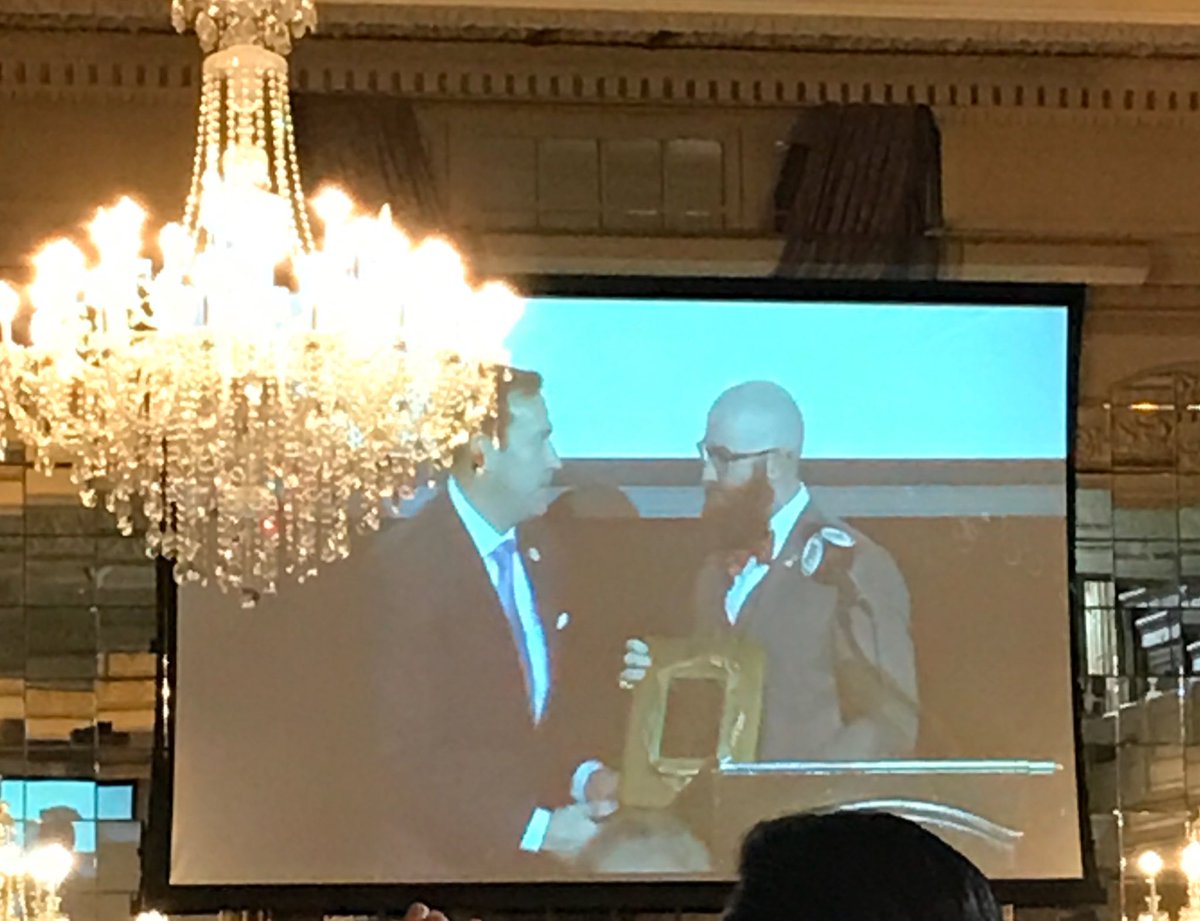 JMotte30's tweet photo. Honored and humbled that the @MotteFoundation received the inaugural Community All Star Award at the 48th Annual @macstlouis Jack Buck Awards held last night in St. Louis. Thanks to all the supporters who help us help those in their fight to #KCancer. https://t.co/7Ti1Sm58Ku