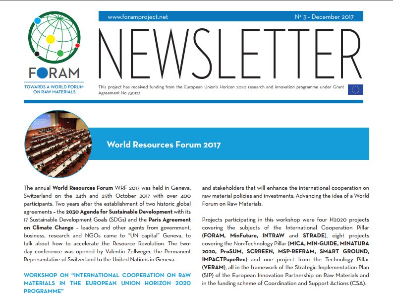 #EGSnews : The third <a href="/FORAM_project/">FORAM Project</a> newsletter has been released! Check this out: egsnews.eurogeosurveys.org/?p=971