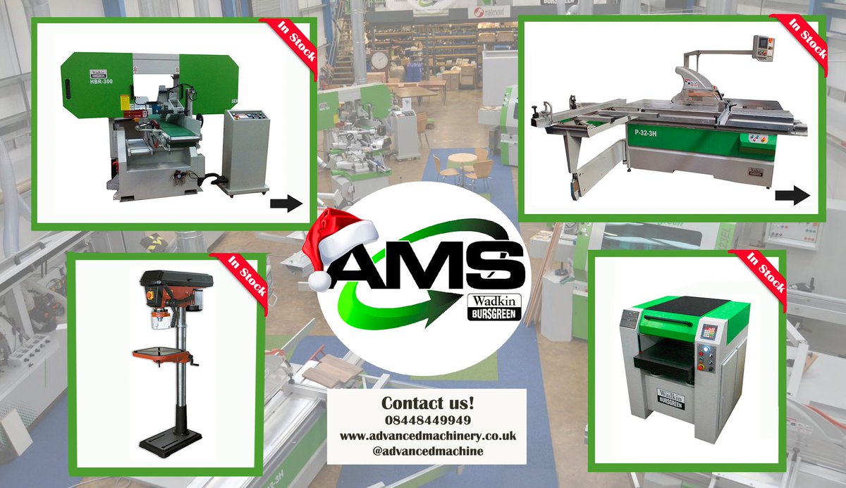 AdvancedMachine's tweet photo. We have New Stock in our Showroom!ππ
Find out more information about them in the next links:
https://t.co/hytVL1xRLI
#AMSInStock #WadkinBursgreen #AMS #woodworking https://t.co/GdYAIc0RBg