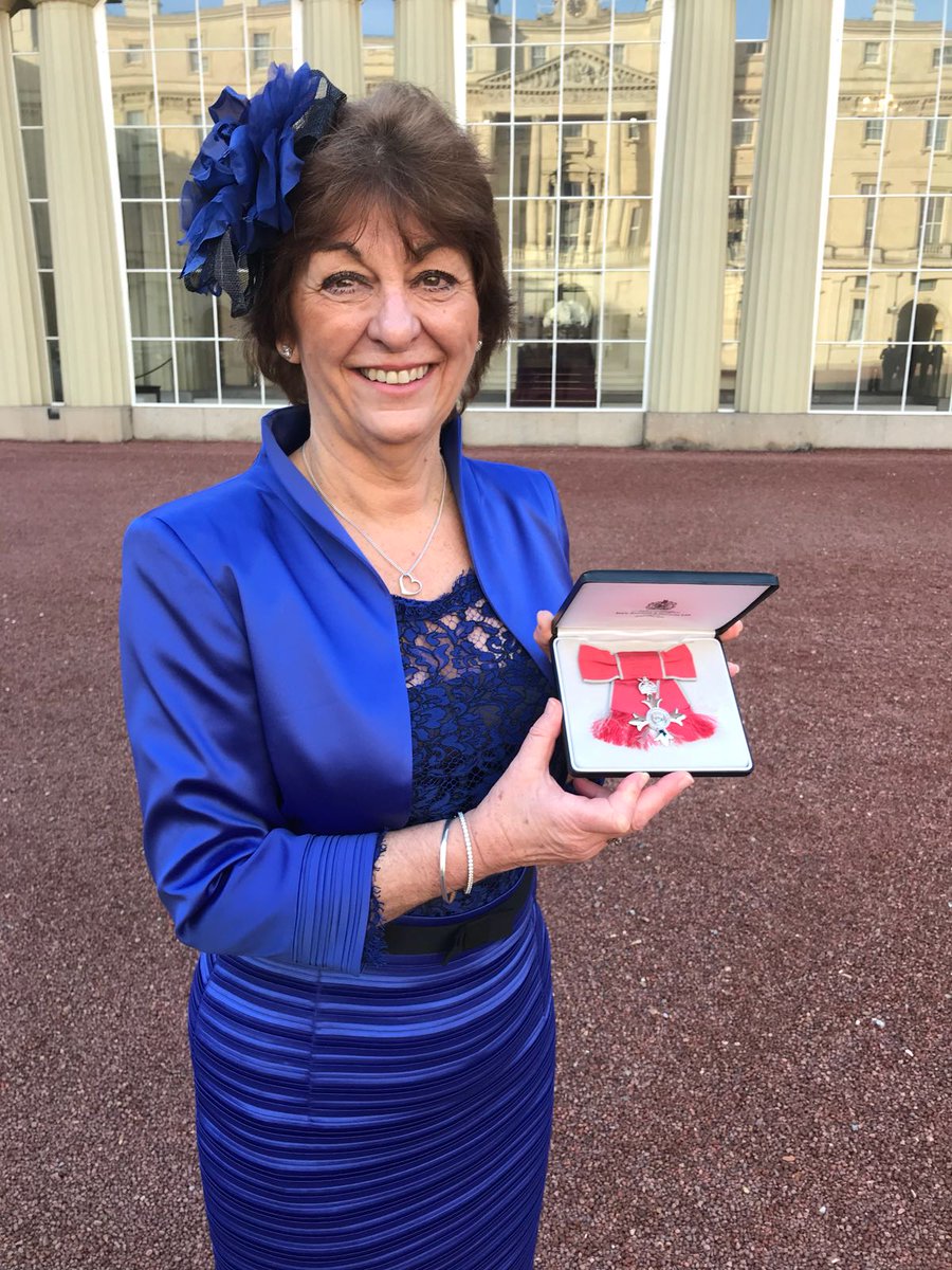 We are very proud of our Strategic Director for People, Carole Burgoyne, as she collected her #MBE today for services to children and young people in #Plymouth