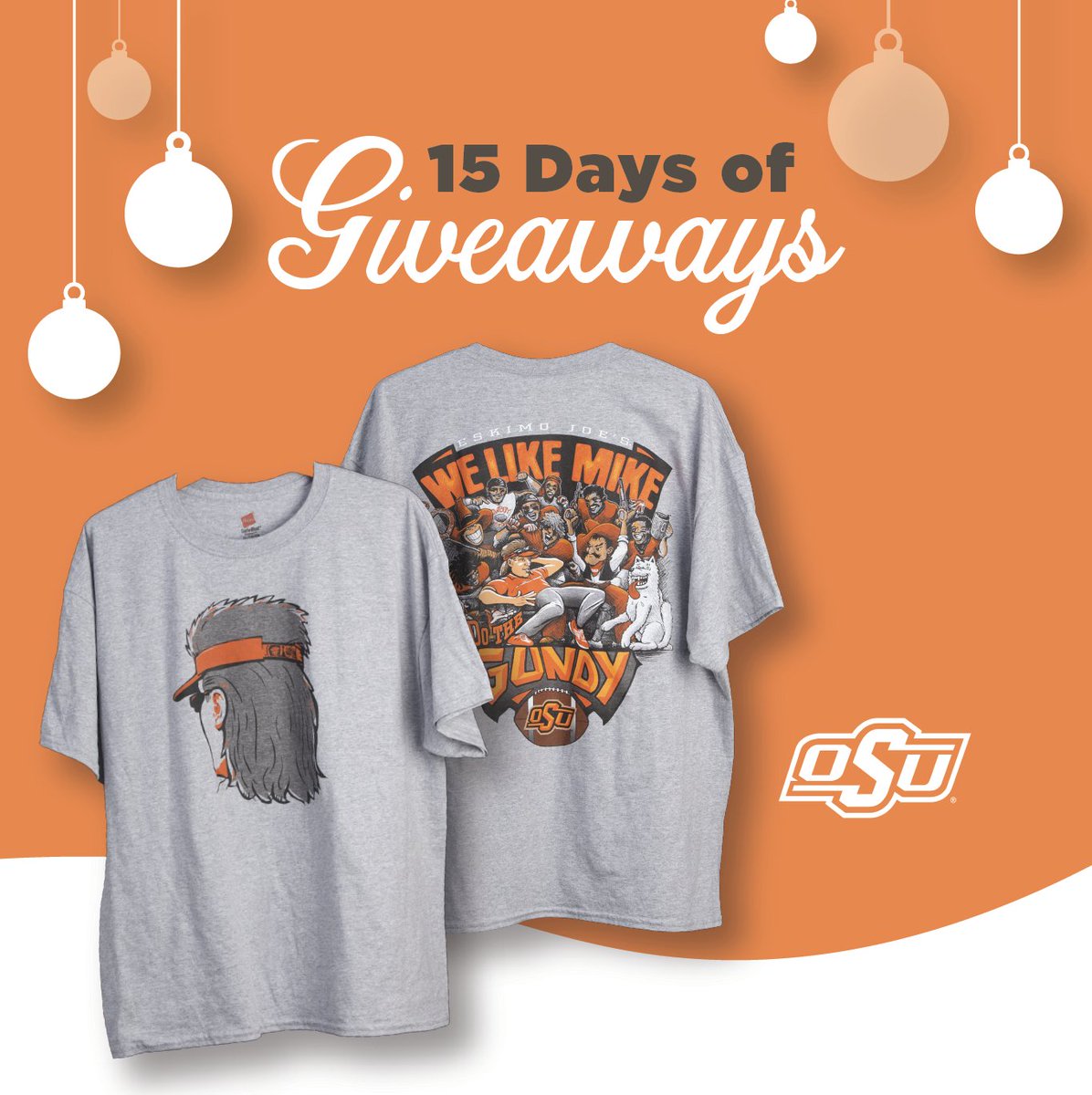 OSUGear's tweet photo. Day 12 of #SpreadCheer!!! RT &amp; Like for a chance to win this #okstate @eskimojoes @CoachGundy tee. https://t.co/3RyQmpyjCz #GoPokes #15DaysOfGiveAways https://t.co/eZ2rhNzuwC