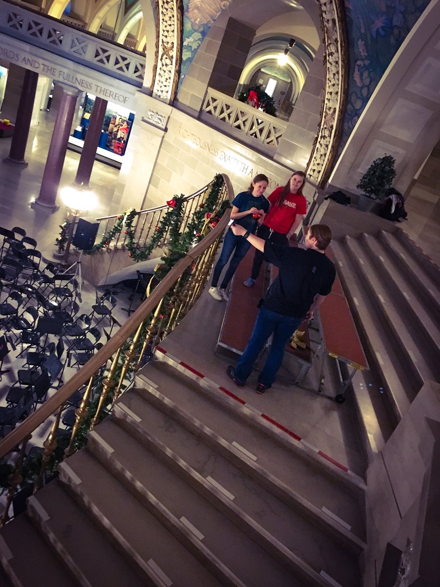 Capitol City Caroling set up underway #jcstrong #JCartljfe
