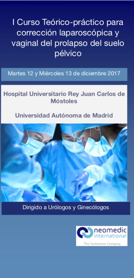 MiguelSEncinas's tweet photo. Compartiendo conocimiento en cirugía del prolapso pélvico en @HUReyJuanCarlos con urólogos y ginecólogos. Gran oportunidad para iniciarse!! https://t.co/0s7PW8qOT5