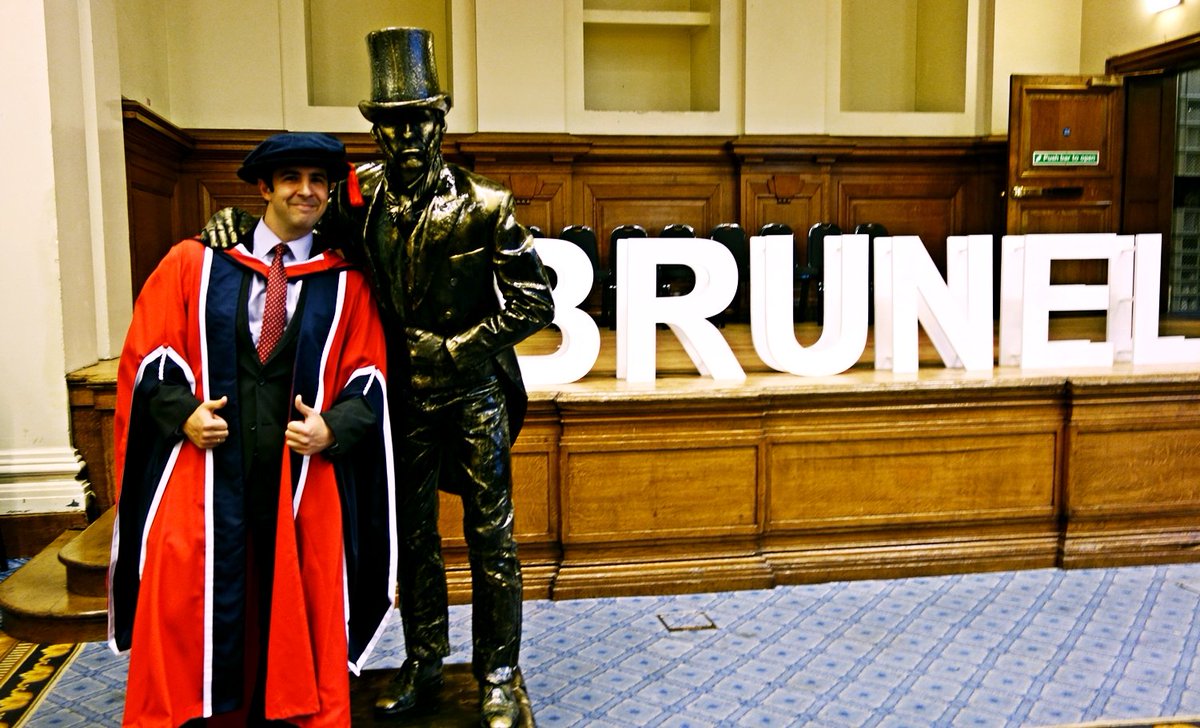Very proud of hubby getting his PhD today! And for getting Dean's Prize for Innovation and Impact in Doctoral Research 😘 #brunelgrad2017