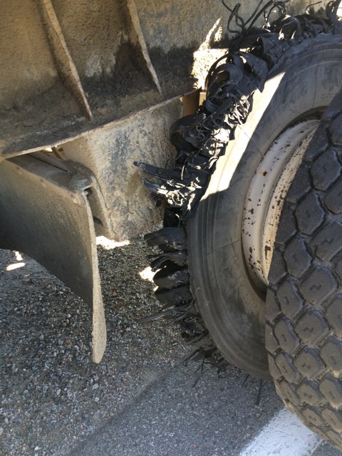 OPP_NWR's tweet photo. 1 Great reason we have the #Distacted #OperationSafeTrucking initiative happening this week... This was traveling along Hwy 11 this summer with 2 blown tires and 2 completely missing! Don't become a statistic or a Twitter post, pay attention and #DriveSafe https://t.co/NWjWuw7GyQ