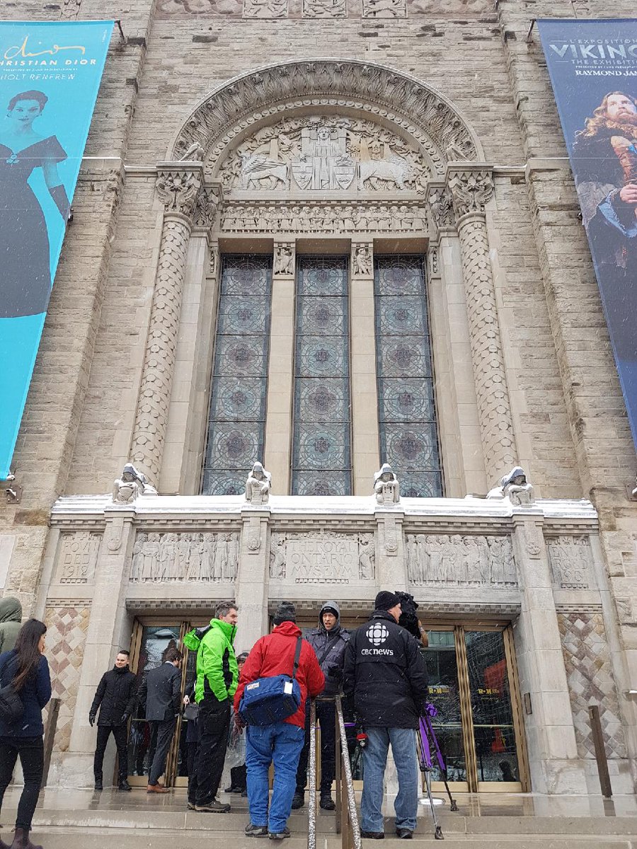 Urban_Toronto's tweet photo. We are at the ROM's grand reopening of its heritage Weston Entrance this morning. @ROMtoronto https://t.co/LKOPYdoaRL