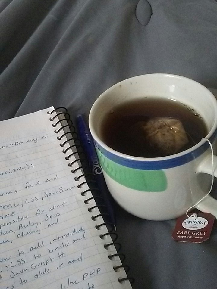 Astro_Deja's tweet image. Reviewing notes and having some tea 

#RiseAndCode #goodmorning