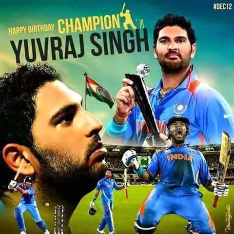 Happy birthday to u dear champion yuvraj singh...I never lost the memory of 2011 world cup..... 