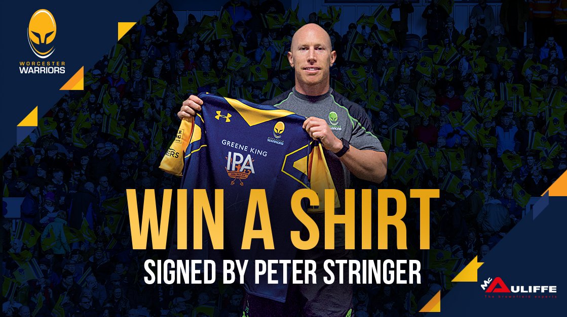 WorcsWarriors's tweet image. 👕 RETWEET for a chance to WIN a signed @stringer9 shirt courtesy of @McAuliffeGroup! 

And join us in wishing this legend of the game a very Happy 40th Birthday!