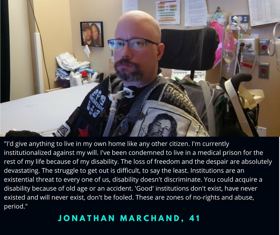 myolmsteadrts's tweet photo. We asked Jonathan Marchand where he'd rather live. This is his answer. #BackHCBS #OurHomesNotNursingHomes #IChooseMyHome https://t.co/mEETnw3A6w