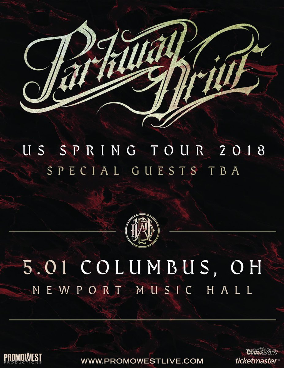 NEW SHOW / <a href="/parkwayofficial/">Parkway Drive</a> at <a href="/NewportMusicHll/">Newport Music Hall</a> on 5/1! Tickets go on sale Friday via Ticketmaster: bit.ly/2nXDltF