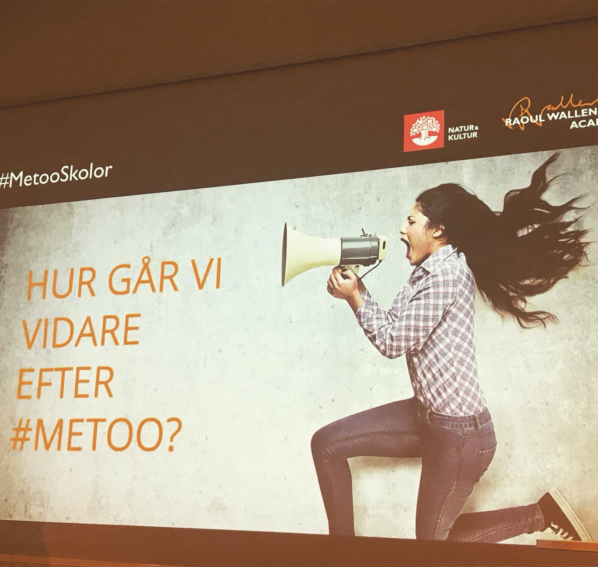 Representanter från 100 skolor ses för att diskutera hur vi går vidare efter #metoo #raulwallenbergacademy