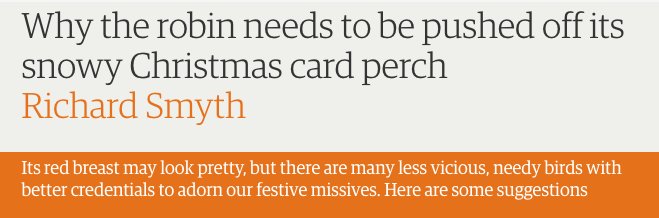 JohnHyde1982's tweet photo. You've gone too bloody far this time Guardian. #savetherobin https://t.co/g85pDquReF